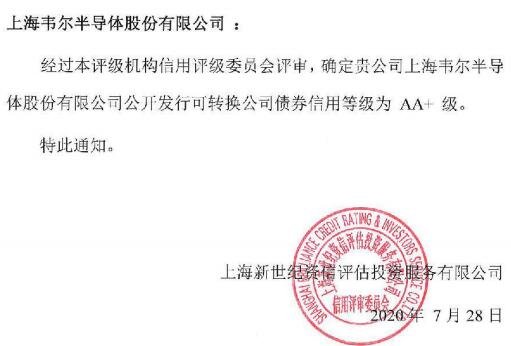 韦尔发债价值分析，113616韦尔转债什么时候上市及上市价格预估