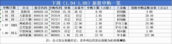 2021年首周打新开场：1元股、新冠概念股、新能源股争相上市