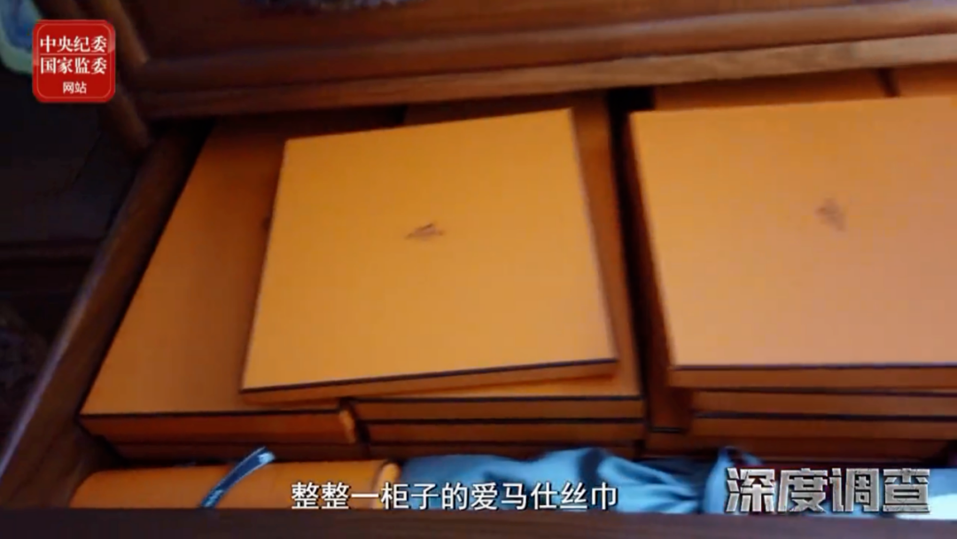 触目惊心！女贪官赃物曝光：爱马仕丝巾整整一柜子