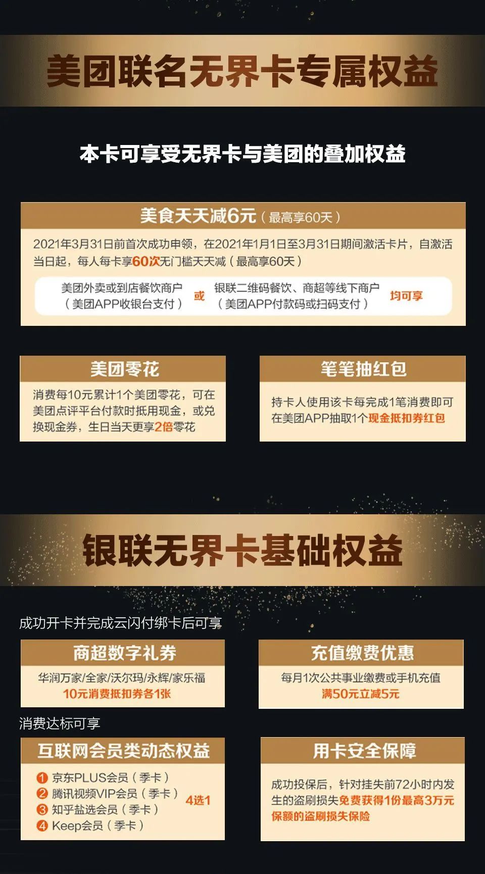 搞事情！银联竟然和美团发了一张无界信用卡？