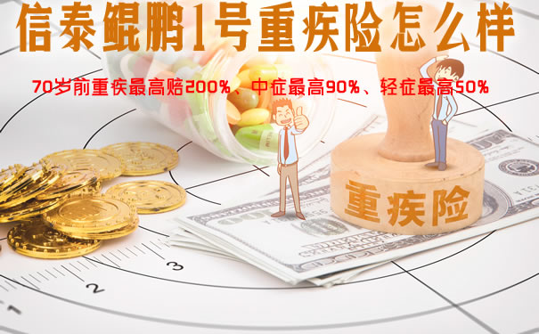 重疾最高赔200%!信泰鲲鹏1号重疾险怎么样?优缺点?多少钱