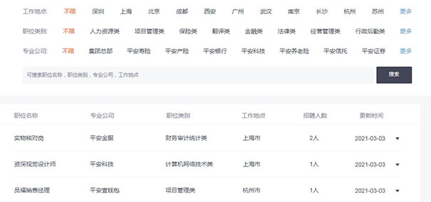 平安保险招聘,2021平安保险招聘