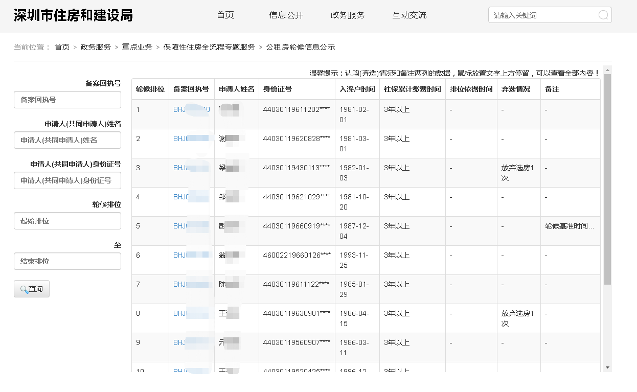 深圳大鹏新区2021年度第一批次公租房申请条件