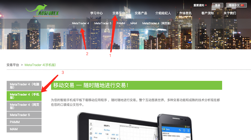 AUSForex澳汇|安卓MT4如何使用？
