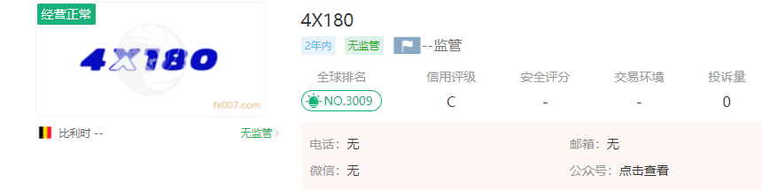 4X180外汇平台正规吗