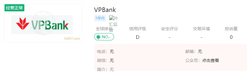 VPBank外汇平台怎么样