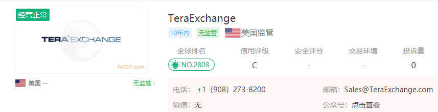 TeraExchange外汇怎么样