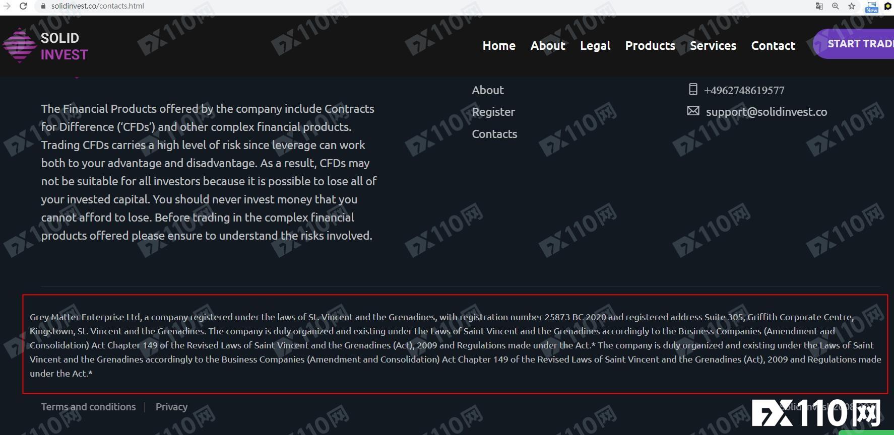 Solid Invest频繁诈骗被多国监管机构警告，FX110早有预警！