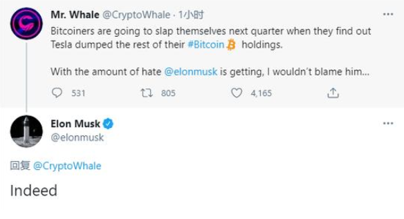 马斯克暗示特斯拉或已出售比特币，怎么回事，比特币价格大跌对股市有何影响
