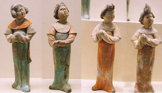 博物馆现心塞女俑长啥样，唐代女俑都有哪些装扮，唐代陶俑分为哪几类