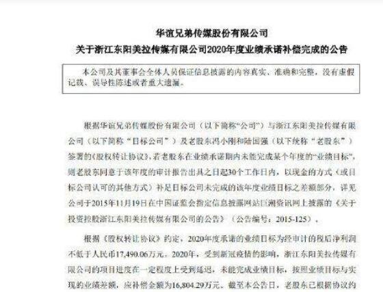 冯小刚向华谊支付1.68亿业绩补偿是什么原因,业绩补偿是什么意思，对华谊有什么好处