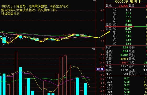 瑞贝卡股票怎么不涨，瑞贝卡股票的走势如何