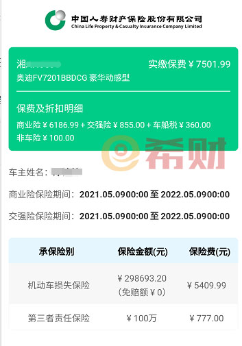 2021年车险收费明细？附案例说明！