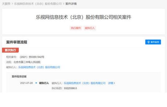 乐视网被强制执行超3322万原因是什么，乐视网被强制执行多少次了，目前乐视的经济状况如何