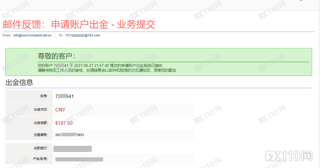 FXMarket奇米股指官网开了又关？大资金无法提现，部分小资金自动返还！