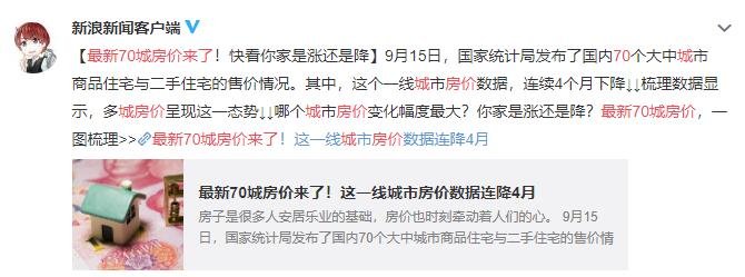 最新70城房价来了，楼市持续降温，现在投资房产还能赚钱吗？