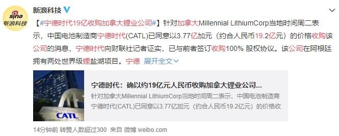 宁德时代19亿收购加拿大锂业公司，收购可以按照什么划分？