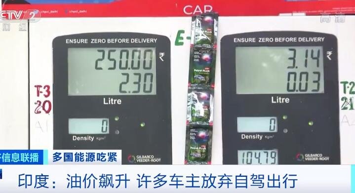 印度汽油价格飙升，目前油价是多少，印度经济面临什么问题