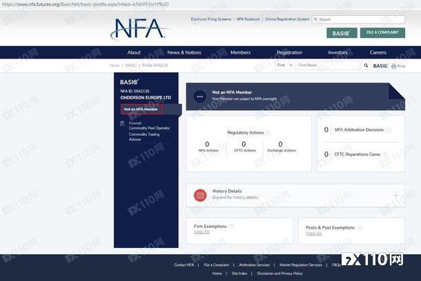 有投资者在黑平台Onderson被骗了，FX110网三天前刚曝光！