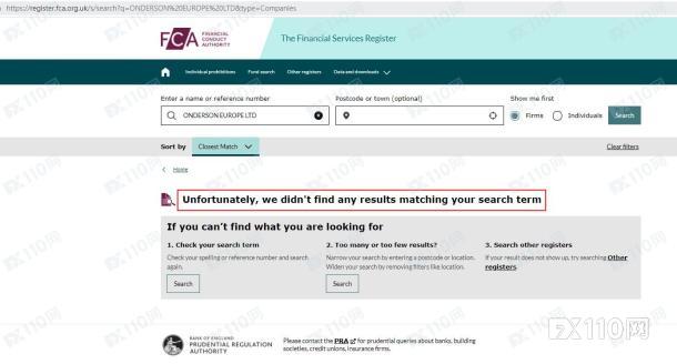 有投资者在黑平台Onderson被骗了，FX110网三天前刚曝光！