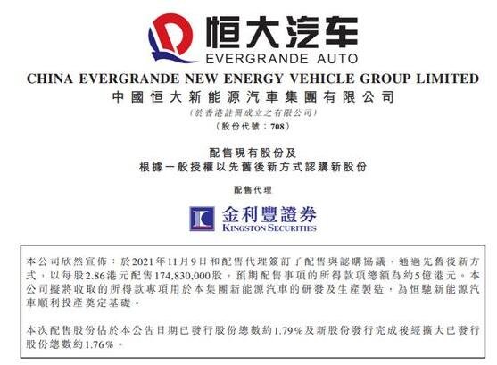 恒大汽车拟融资5亿港元融资原因，恒大造车为什么没能成功，恒大汽车现在状况如何了
