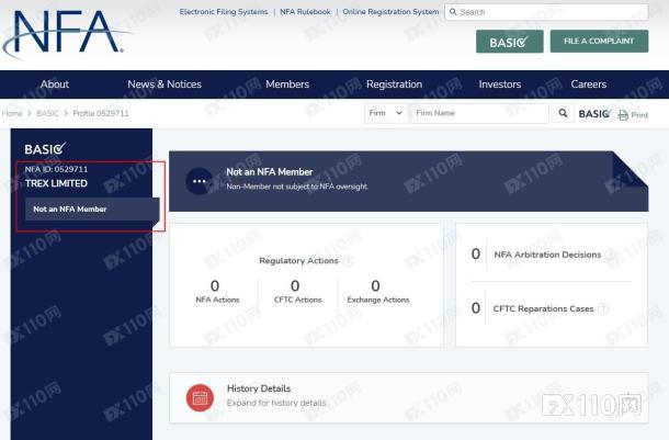 肠子悔青了！被TREX平台冻结账户后，才发现FX110早已预警！