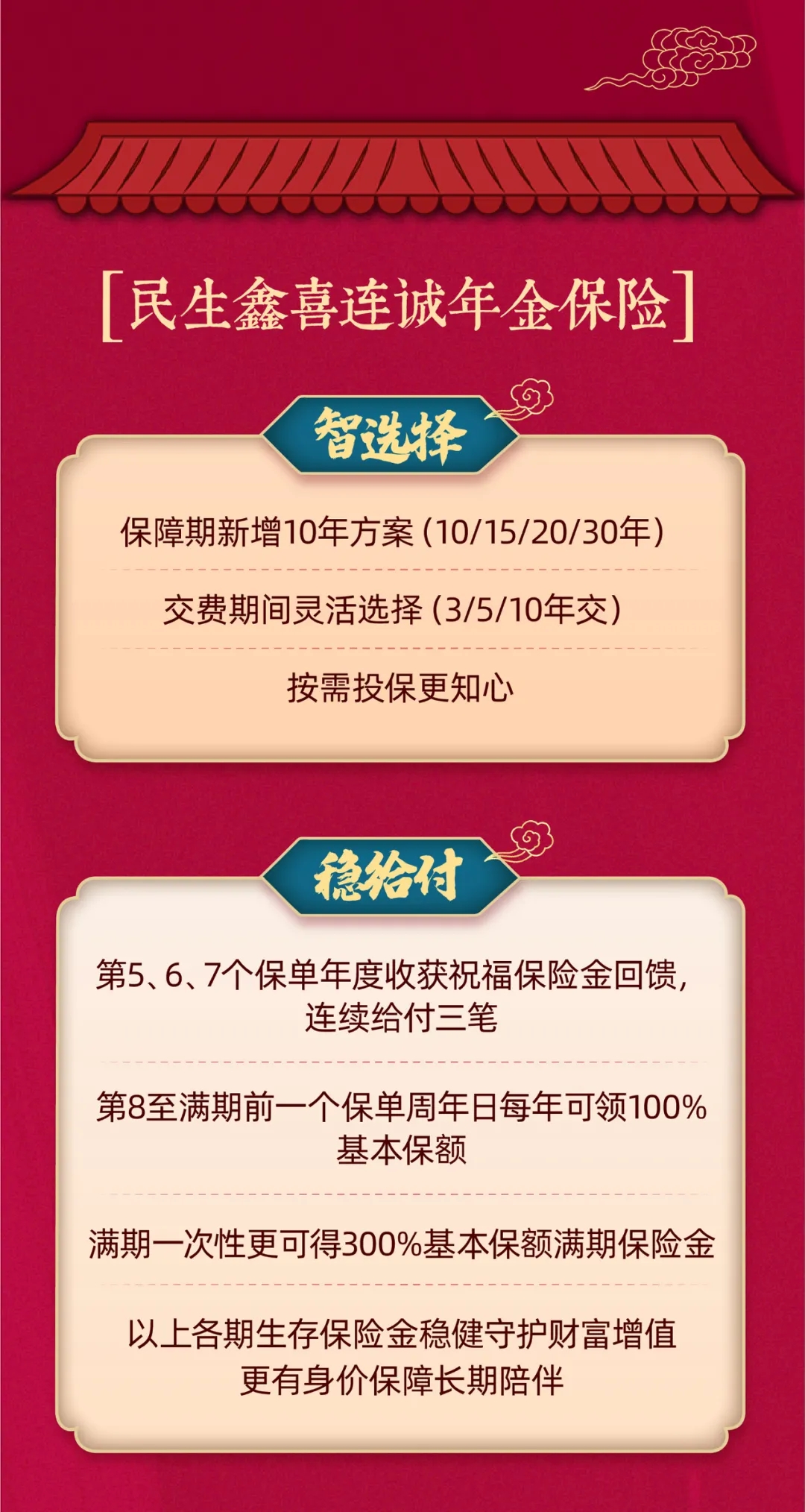 2022鑫喜连诚年金保险!鑫喜连诚2022年金险助您横跨人生风险!