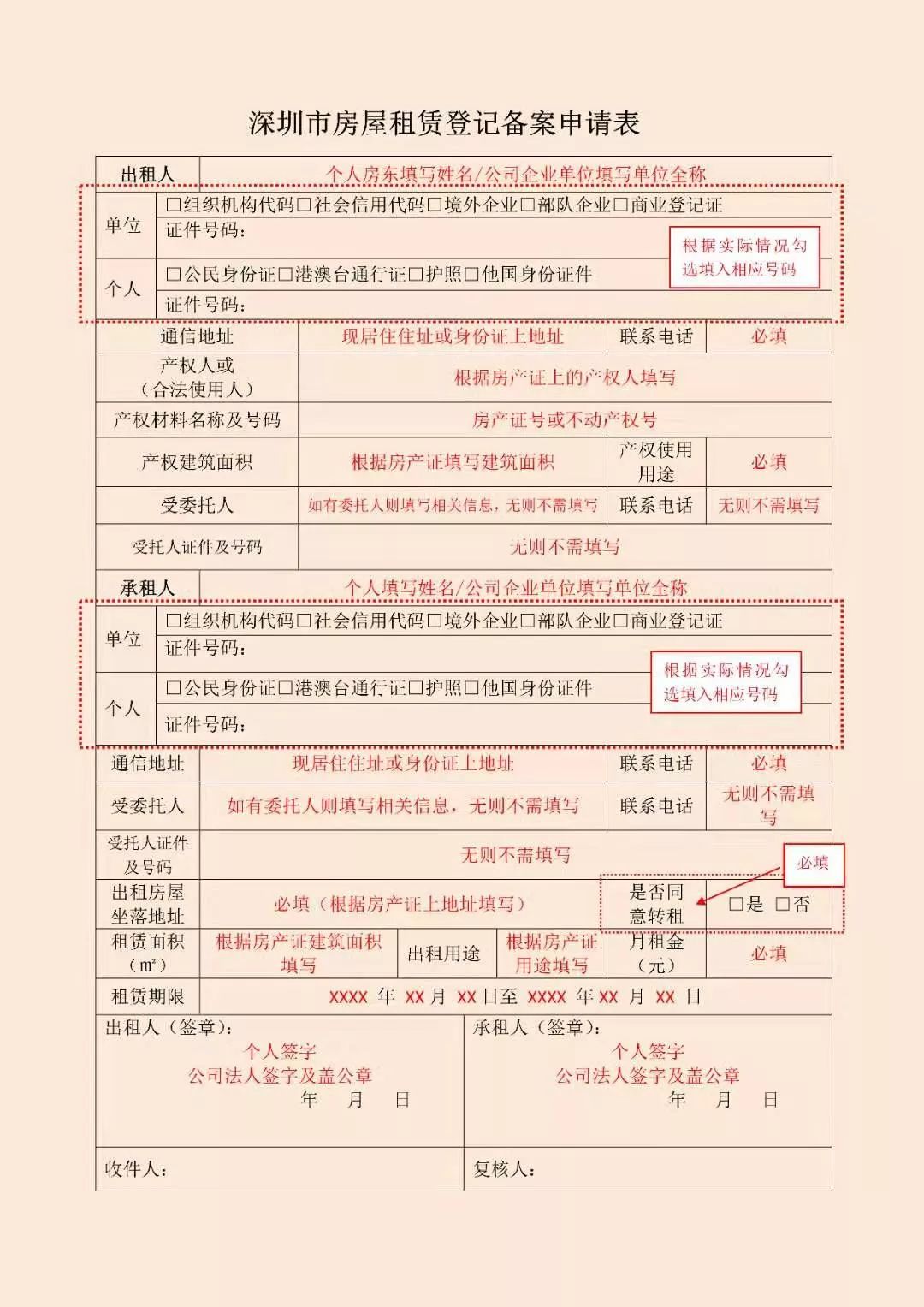 深圳办理房屋租赁凭证办理需要什么材料