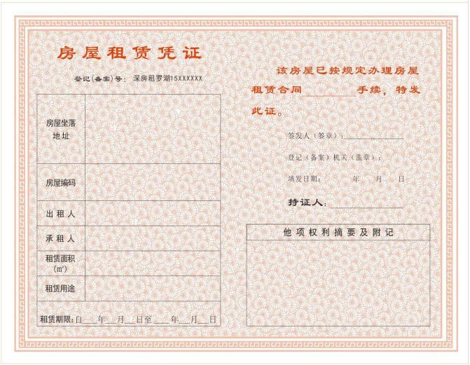 深圳房屋租赁凭证有效期是多久