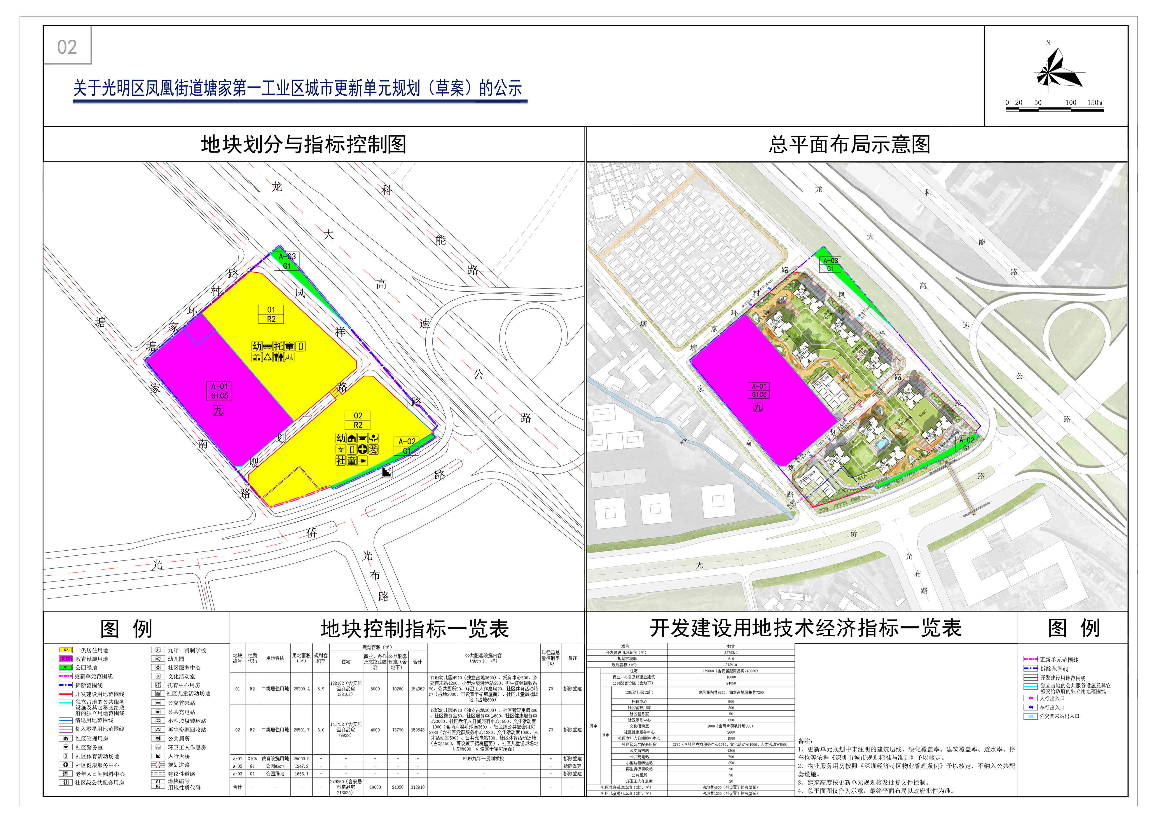 关于光明区凤凰街道塘家第一工业区城市更新单元规划(草案)的公示