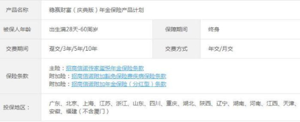 招商信诺稳赢财富(庆典版):年金能领多少钱?分红收益高吗?